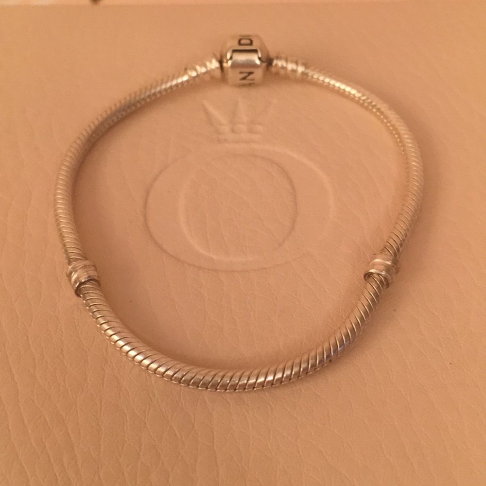 Authentic Pandora Iconic Silver Charm Bracelet
